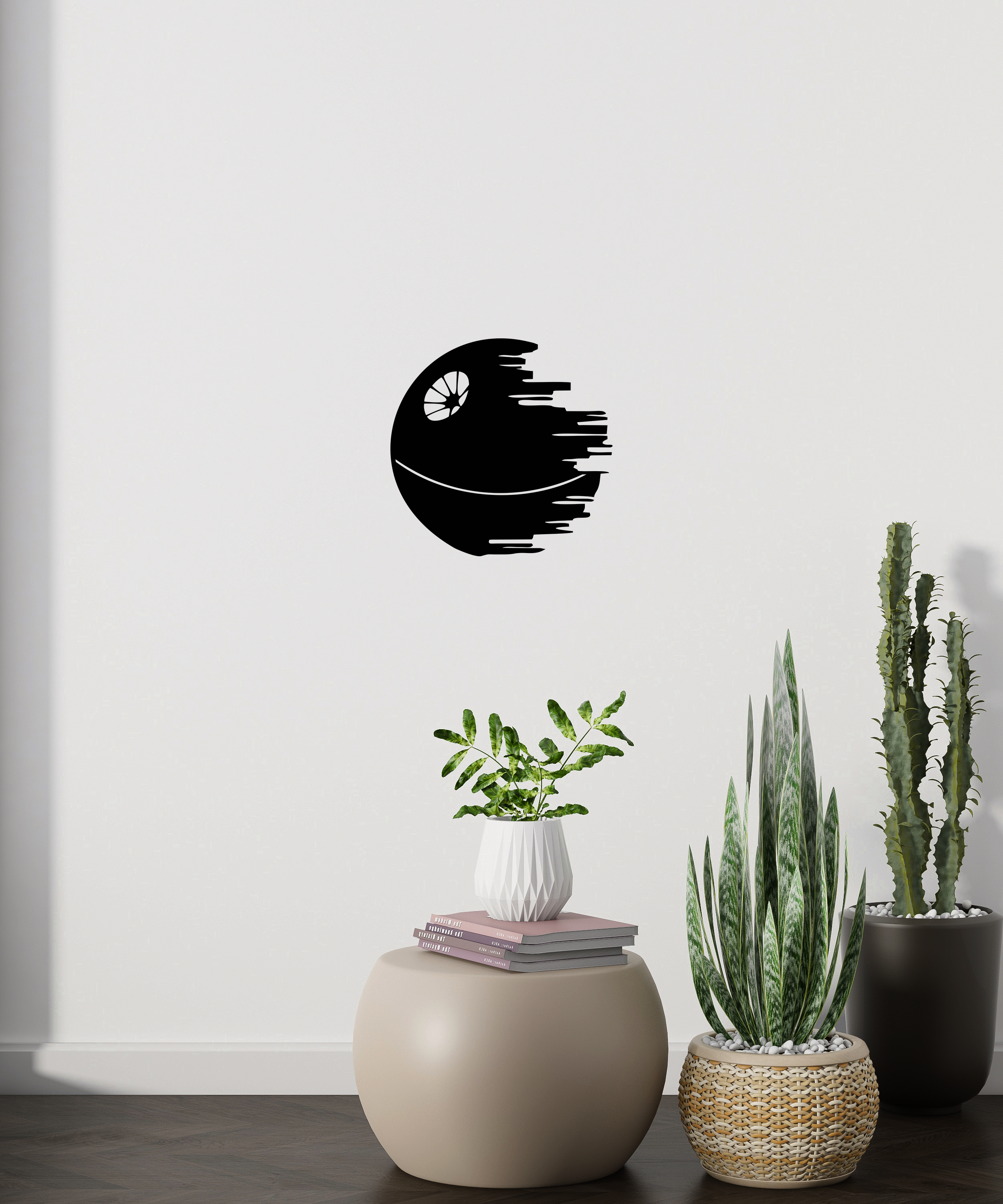 Death Star Ahşap Tablo