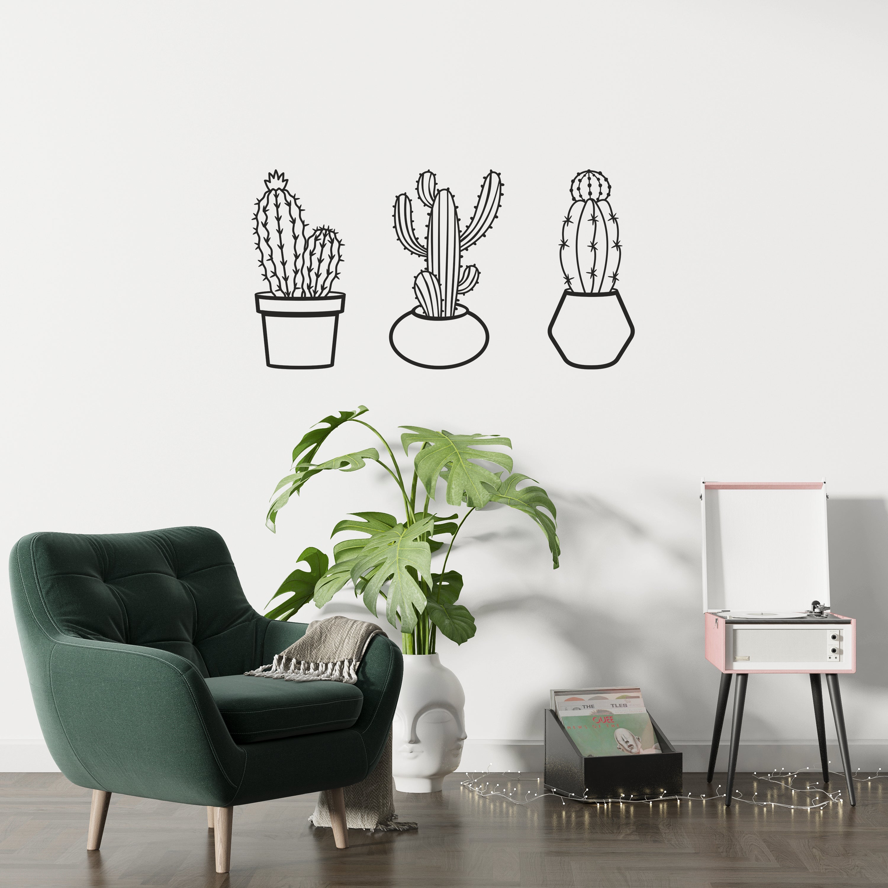 Kaktüs Ahşap Tablolar