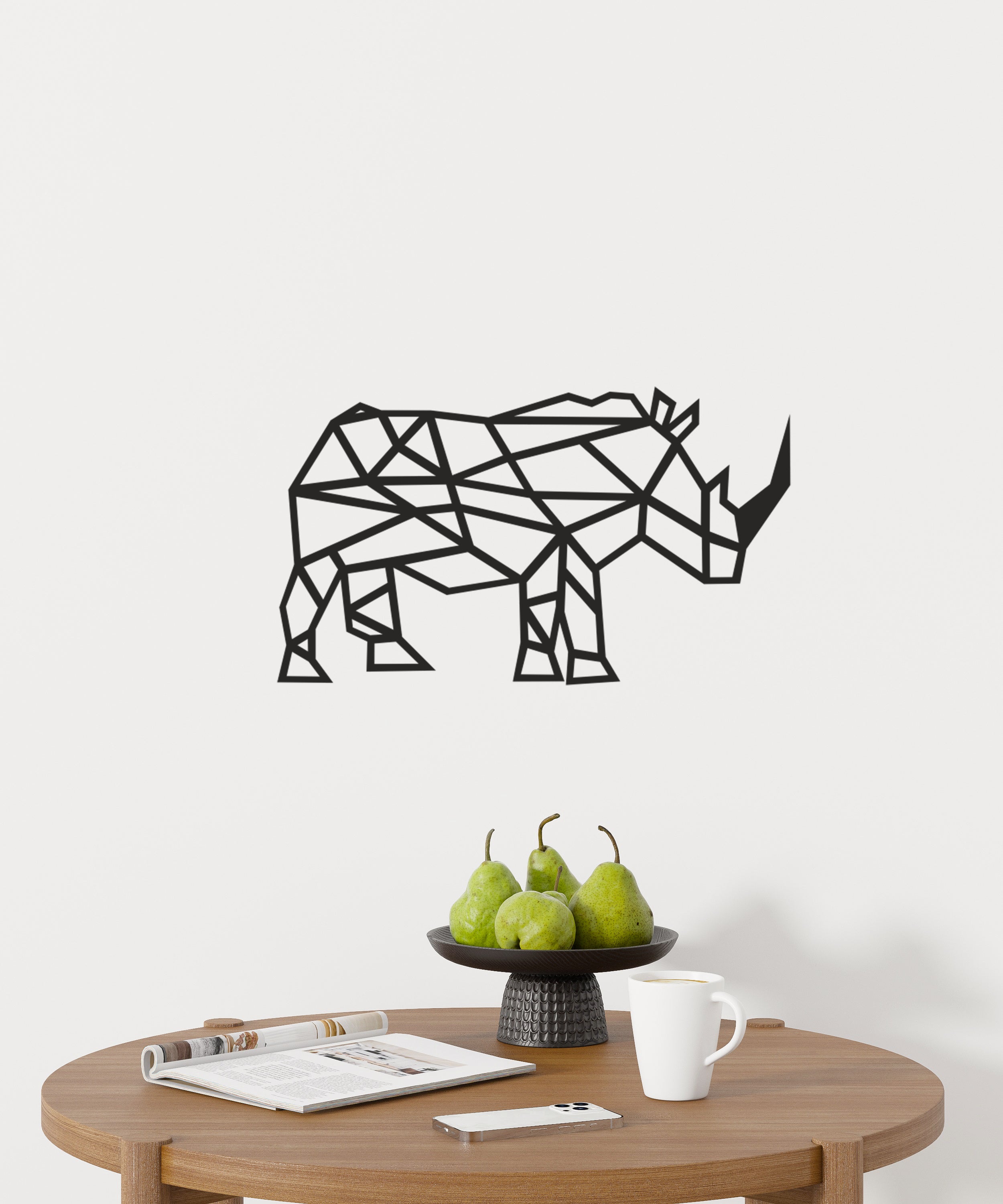 Gergedan Ahşap Tablo