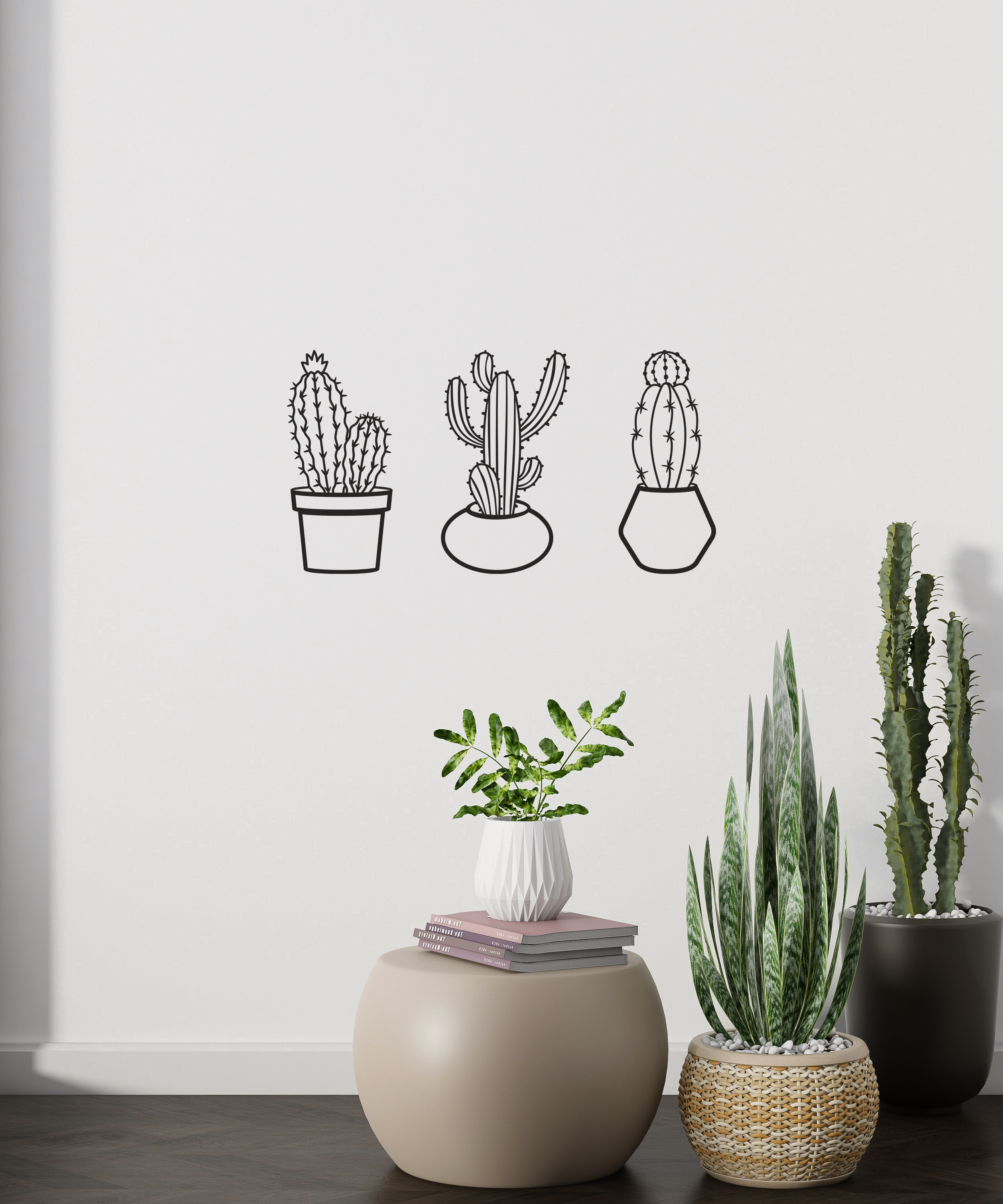 Kaktüs Ahşap Tablolar